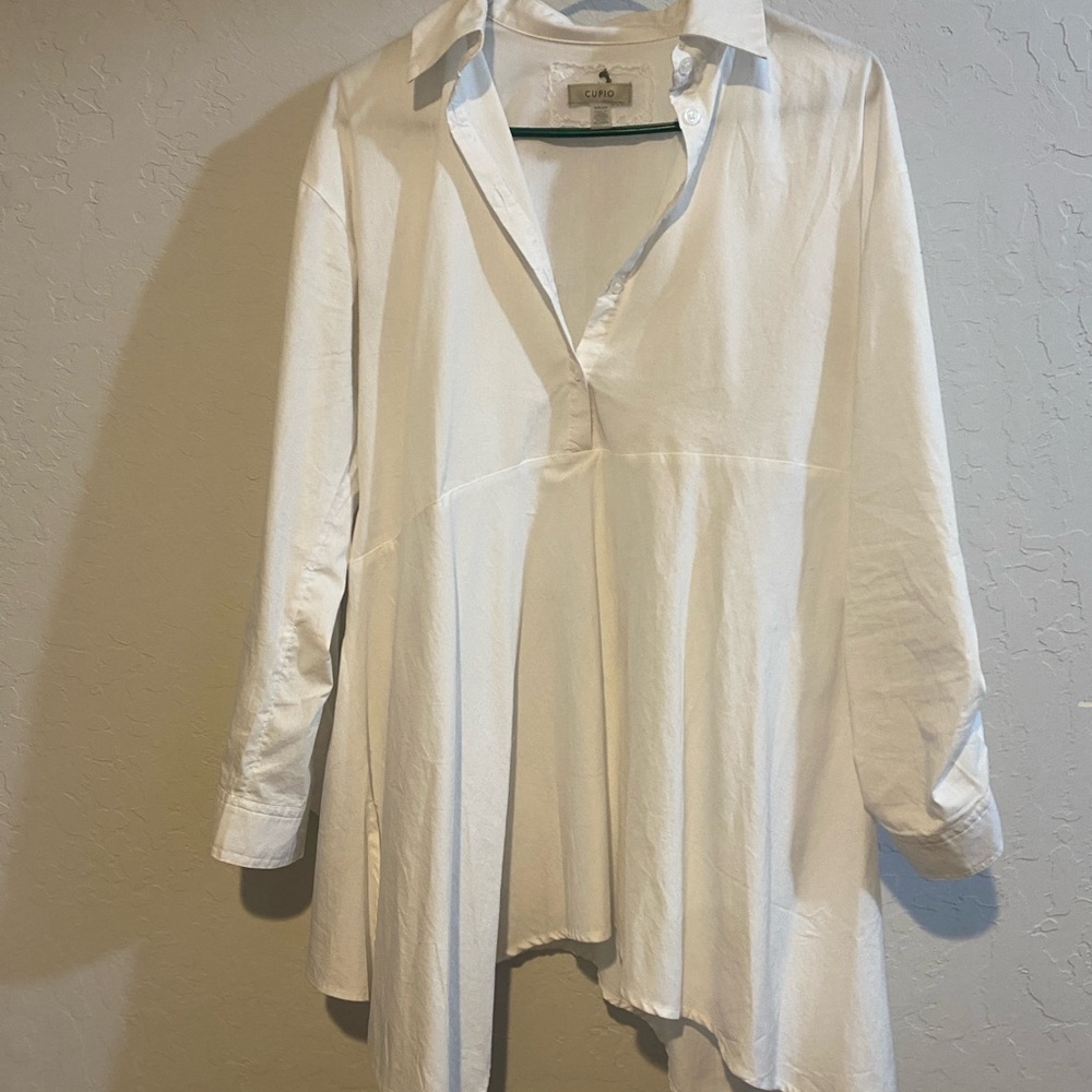 White Button-Up Blouse